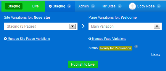 Staging has received important enhancements in Liferay Portal 6.2.