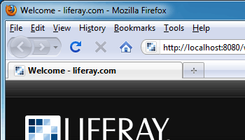 localhost with the new liferay favicon